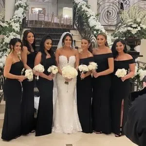 Aqua Dresses Aqua Scuba Crepe Offtheshoulder Gown Poshmark